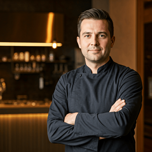 Chef portrait used in Foodism AI campaign reporting